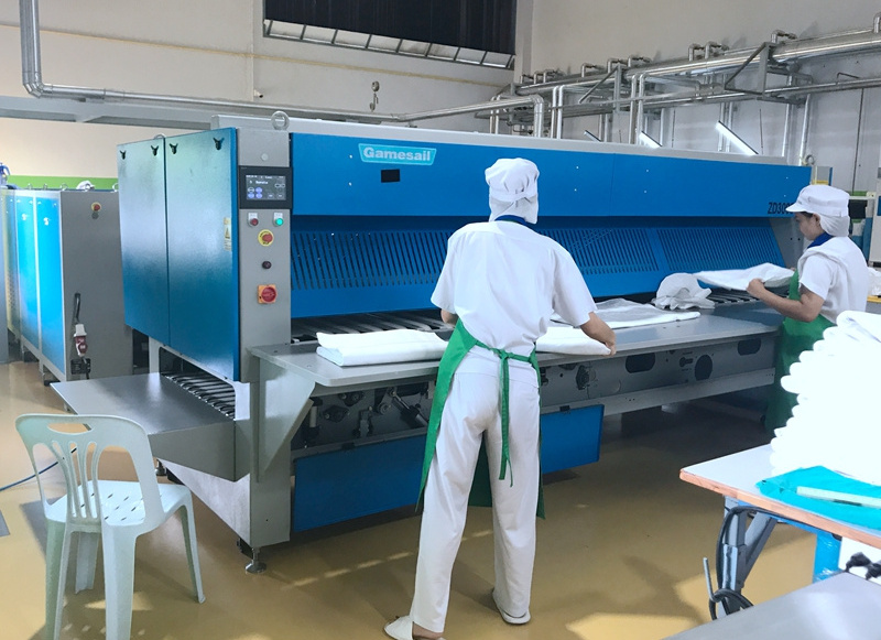 Industrial Linen folding machine hospital school hotel laundry sheet folder with Good quality