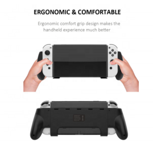 For NS Switch OLED Stand Holder For Switch OLED Console Protective Shell With Bracket Game Card Storage