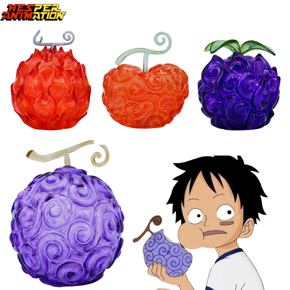 4 Styles One Pieced PVC Resin Toys High Quality Luffy Cursed Fruit Anime Figure One Pieced Devil Fruit Action Figure