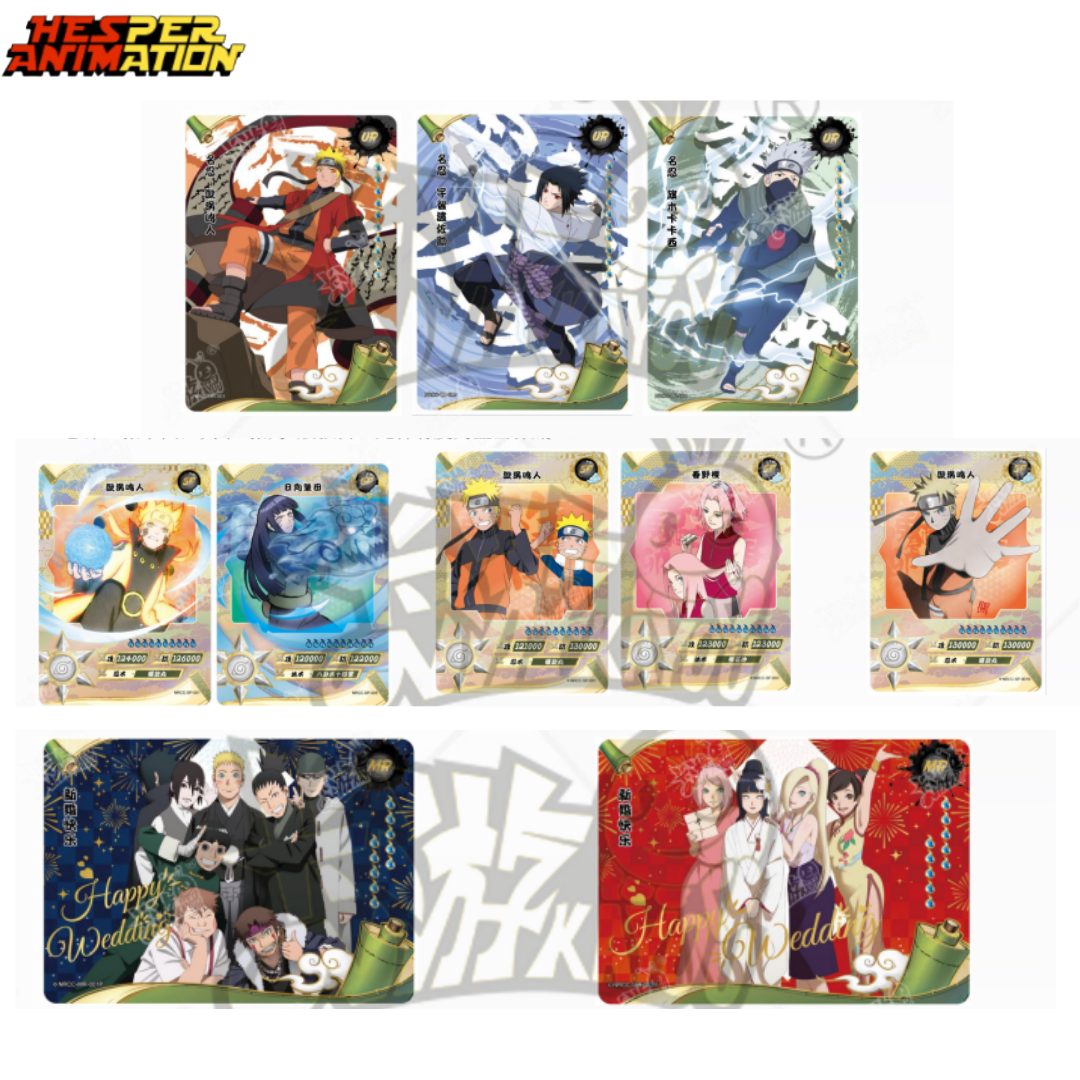 KAYOU New Arrival 48 Box Narutos Cards Playing Game Anime Card MR XR UR OR Collection Playing Kayou Narutos Cards