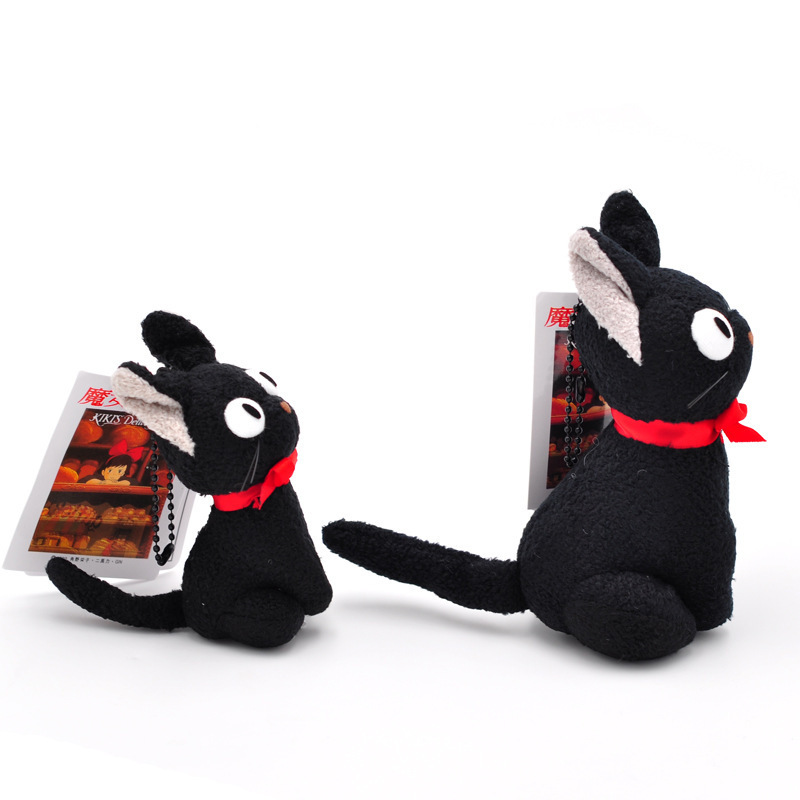 30cm Studio Ghibli Hayao Miyazaki Kiki's Delivery Service JiJi Plush Toy Cute Black Cat Kiki Anime Action Plush Doll Toy