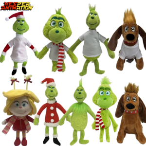 9 Styles Comedy movies Grinch Stole Christmas Plush Toys New Arrival Grinch Toys Green Fur Grinch  Soft Plush Toy