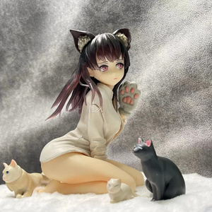 14cm 5.51inches Koyafu Cat girl Sexy Girl Nude Hentai Skytube Character PVC Model Toy Hentai Manga Nude Sexy Cat Girl Figure