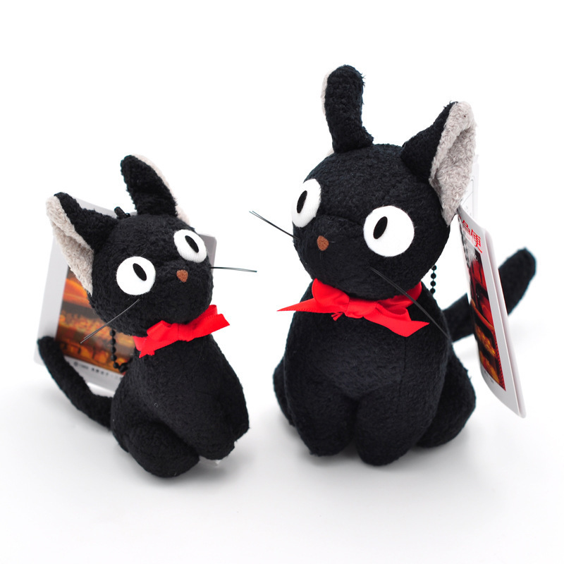 30cm Studio Ghibli Hayao Miyazaki Kiki's Delivery Service JiJi Plush Toy Cute Black Cat Kiki Anime Action Plush Doll Toy