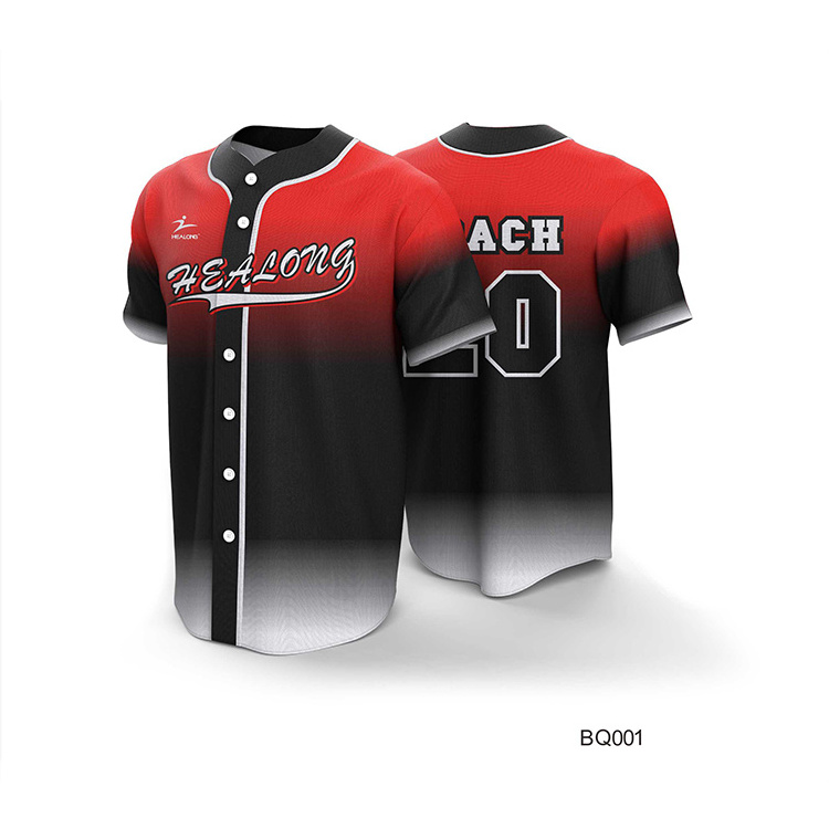 Cheap Blank Baseball Jerseys Custom Baseball Uniform 100% Polyester And Cotton Fabric Jersey Baseball Shirt