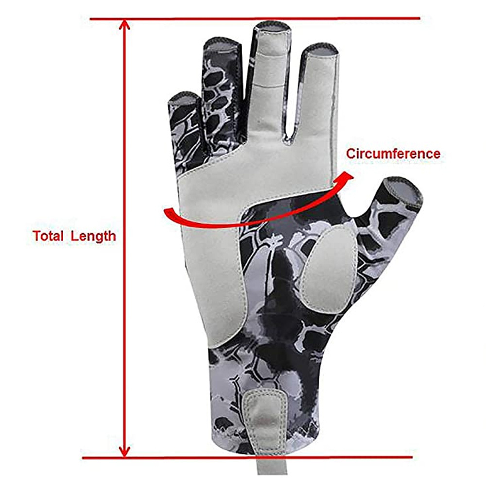 Neoprene Fishing Gloves Touchscreen 3 Cut Fingers Warm Cold Weather Waterproof Suitable for Men and Women