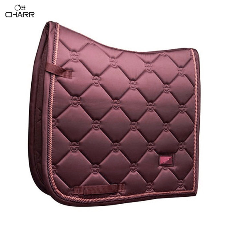 Horse saddle pad quilted fleece lining equestrian Horse wear custom logo top quality Saddle Pad