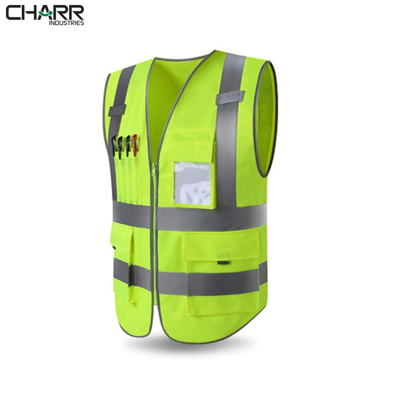 Hot Selling High Quality Customized Logo Printing Polyester Safety Working Men Working Vest