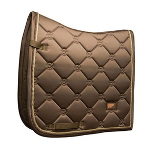 Horse saddle pad quilted fleece lining equestrian Horse wear custom logo top quality Saddle Pad