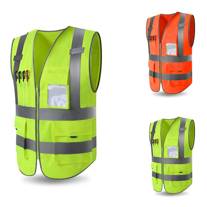 Hot Selling High Quality Customized Logo Printing Polyester Safety Working Men Working Vest