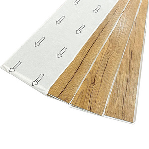 High Quality 914.4*152.4mm Wear-resistant Luxury Vinyl flooring Plank Self Adhesive Wooden peel and stick floor pvc Floor Tiles