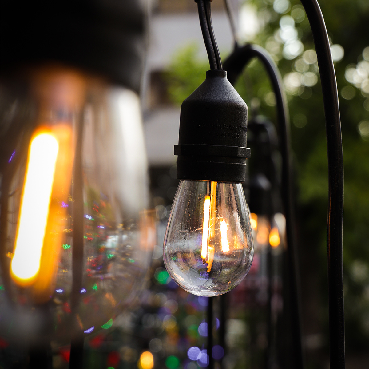 LED String Light with IP65 Rating PVC Body and Edison Design for Garden Camping & Outdoor Lighting