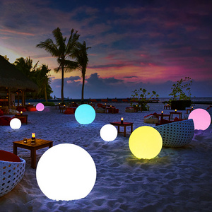 Colorful LED Solar Lawn Light Luminous Ball Design for Beach Landscape Outdoor Activity Decoration Garden Light