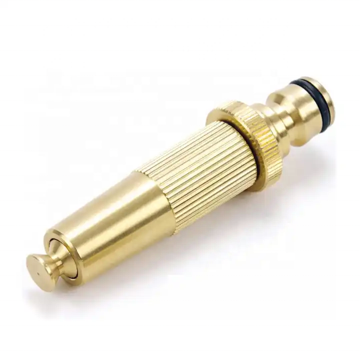 Garden 4 Pcs Brass Hose Pipe Fitting Set Including Spray nozzle and Quick Connectors