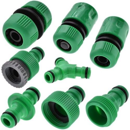 4PCS Pack Universal Garden Watering Water Hose Pipe Tap Plastic Connector Adaptor Fitting