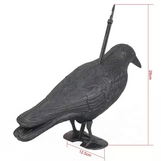 Outdoor Hunting Decoy Plastic Black Crow