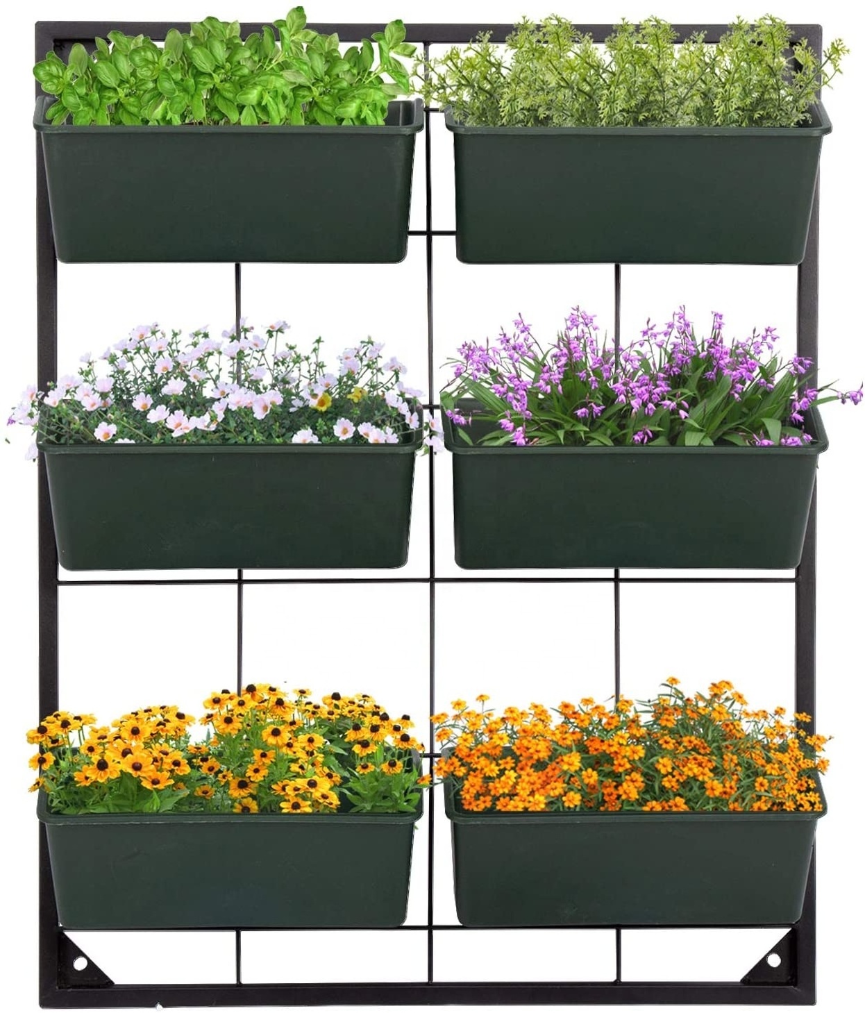 Gamry Vertical Garden Wall Raised Bed Planter Box Wall Mounted Hanging Planter for Flowers Vegetables or Herb Garden