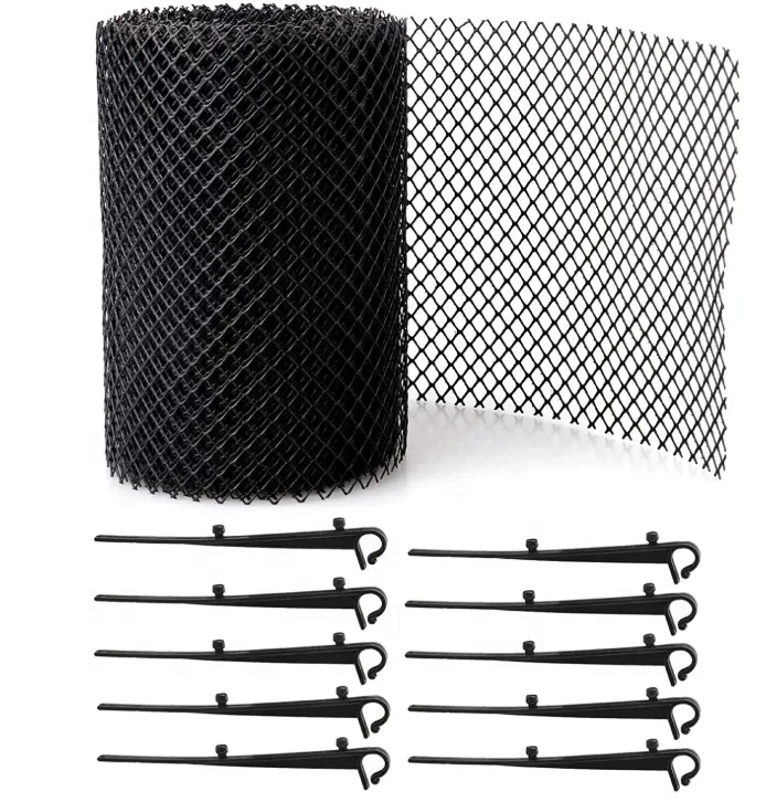 Garden Jardin Garten jardim Gutter Net Leaf Guard Leaf Catcher Rain Gutter Protection Weatherproof Black 6M Garden Net tool