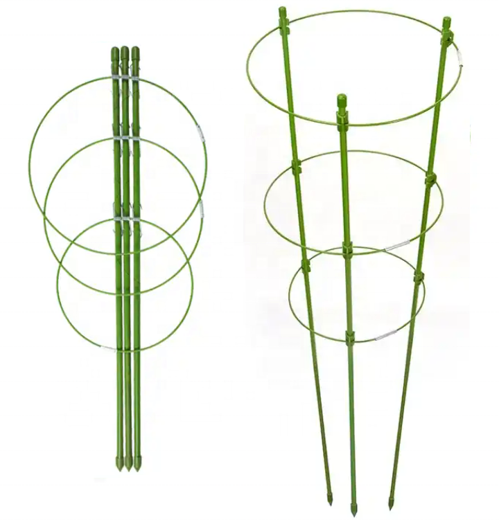 Tomato Cages Square Folding Cage Stake Arms Plant Support Adjustable Tomato Wire