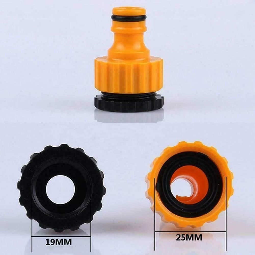 Universal Plastic Faucet Threaded Adapter Water Coupling Garden Lawn Hose Connector