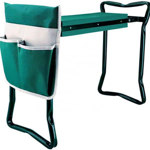 High Quality Outdoor Garden Multifunction Foldable Kneeler and Seat with Tool Bag Pouch Gardening Stool Kneeling Bench