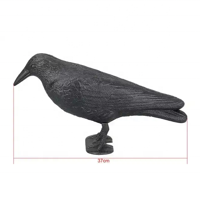 Outdoor Hunting Decoy Plastic Black Crow