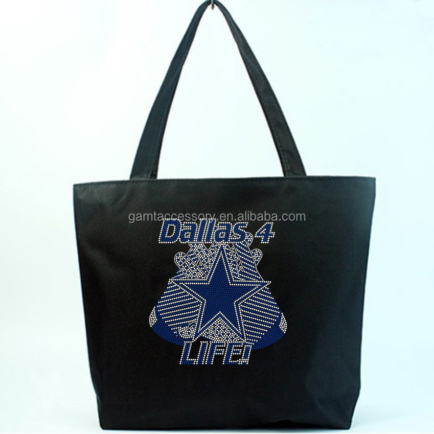 JMT Hotsale Custom Dallas Cowboys Football Rhinestone Transfer Designs Hotfix Rhinestone Logo Heat Transfer Design For T-shirts