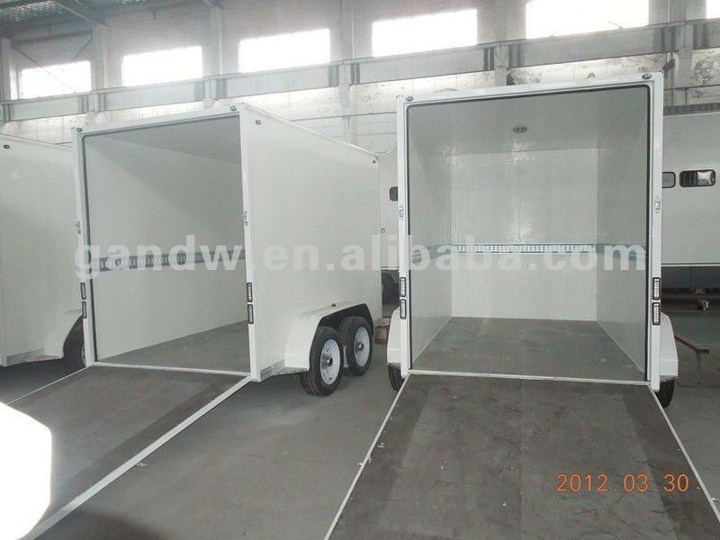 Enclosed Cargo Trailer With Rear Ramp Door