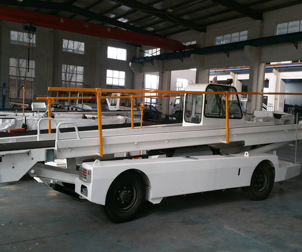 Aircraft Cargo Baggage Conveyor Belt Loader Vehicle For Airport