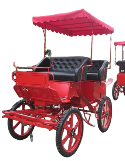 Royal Marathon Horse Cart Tourist Horse Carriage With Canopy