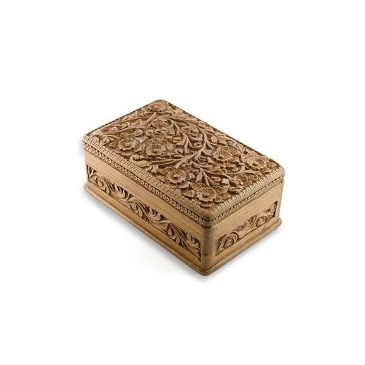 Handicrafts Handmade Wooden Jewellery Box for Women Wood Jewel Organizer Hand Carved Gift Box