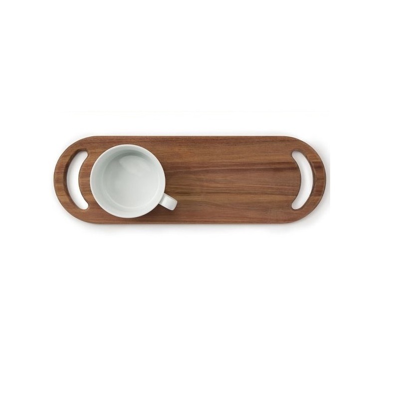 Wholesale Wooden Serving Tray Rectangle Decorative With Handle Unique Wood Tray For Food Serving Tray Kitchenware Bar Standard