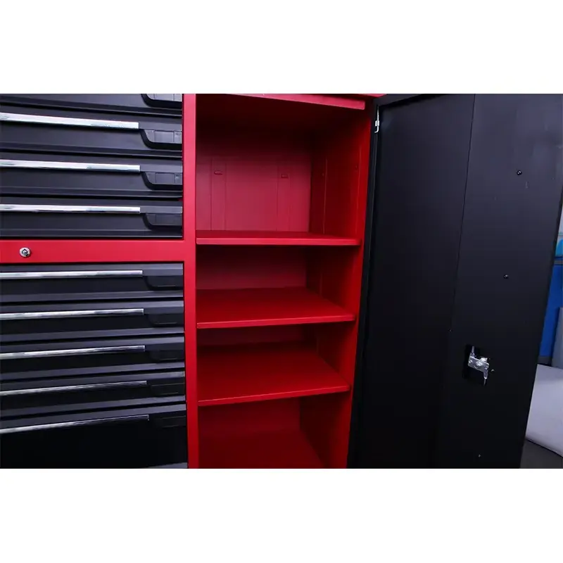 GANGDAO red and black mental steel tool cabinet workshop tool chest for storage efficiency workbench office