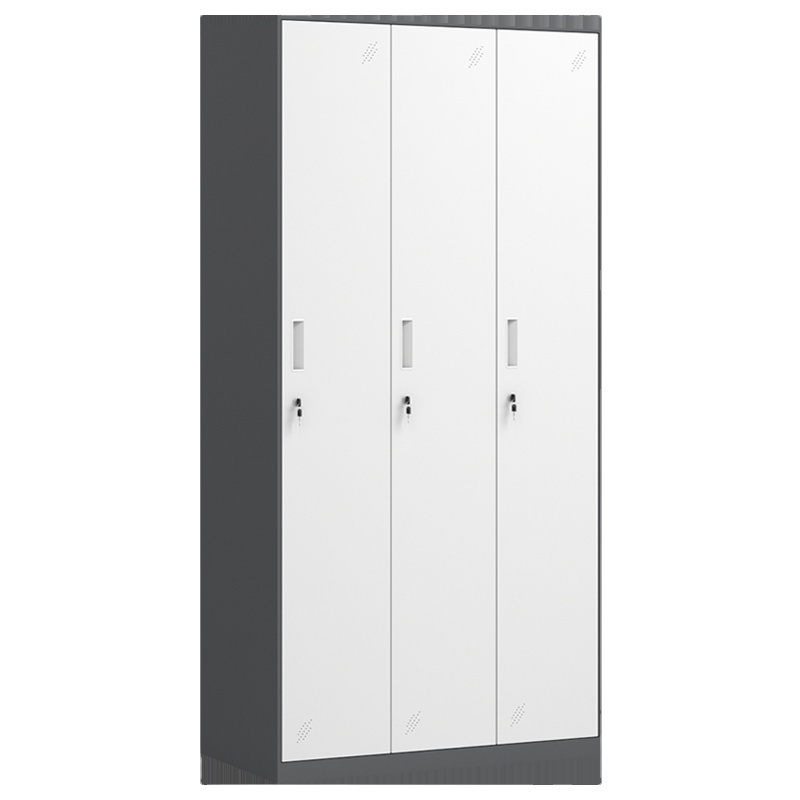 2024 GD lateral full height 3 doors steel storage cabinet metal clothes locker for locker room