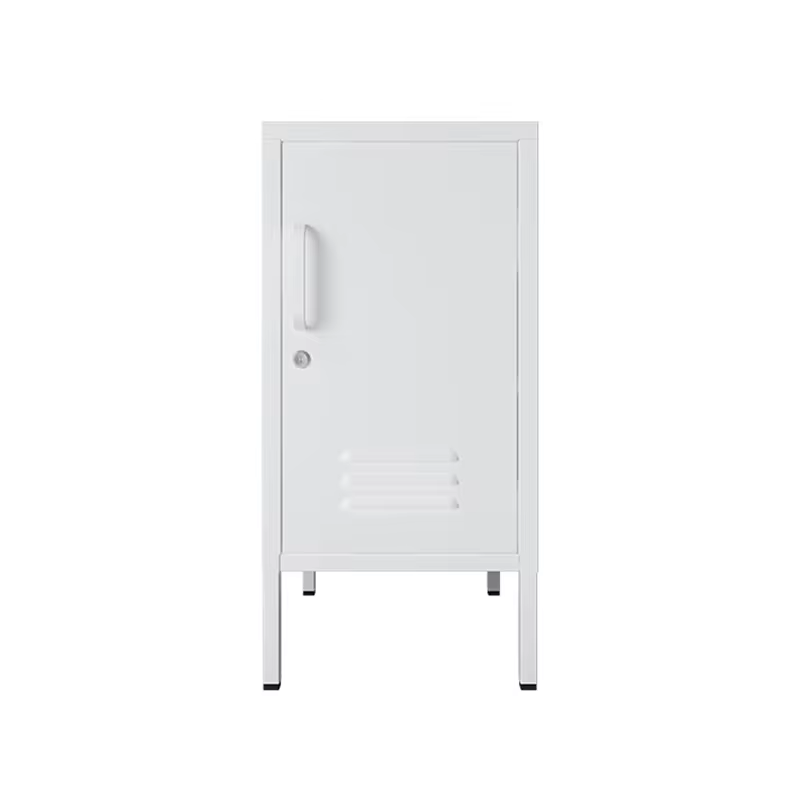 Small Steel Bedside display cabinet single door small storage cabinet with lock and aspirail fireproof home office cupboard