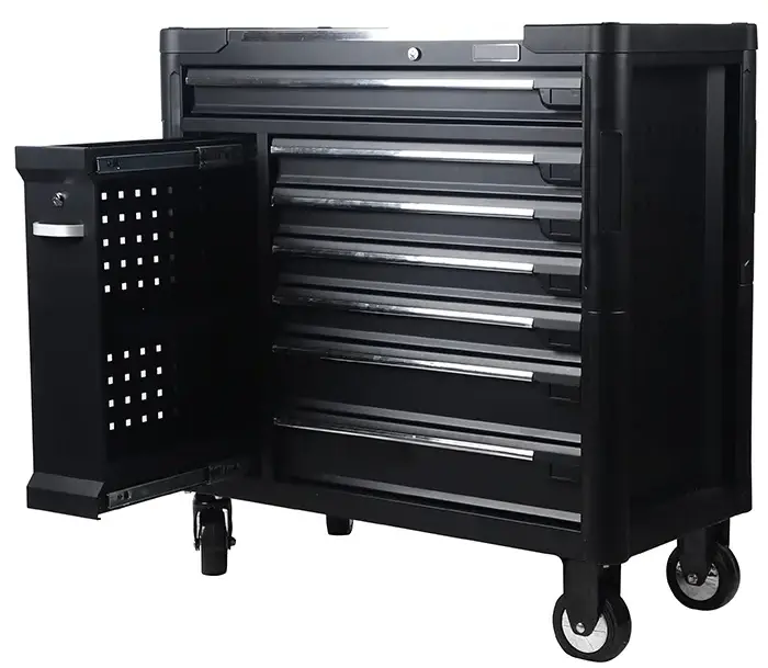 2024 black heavy duty mental steel tool cabinet workshop tool chest for storage efficiency workbench office