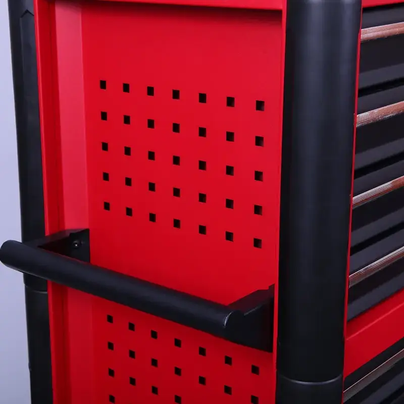 GANGDAO red and black mental steel tool cabinet workshop tool chest for storage efficiency workbench office