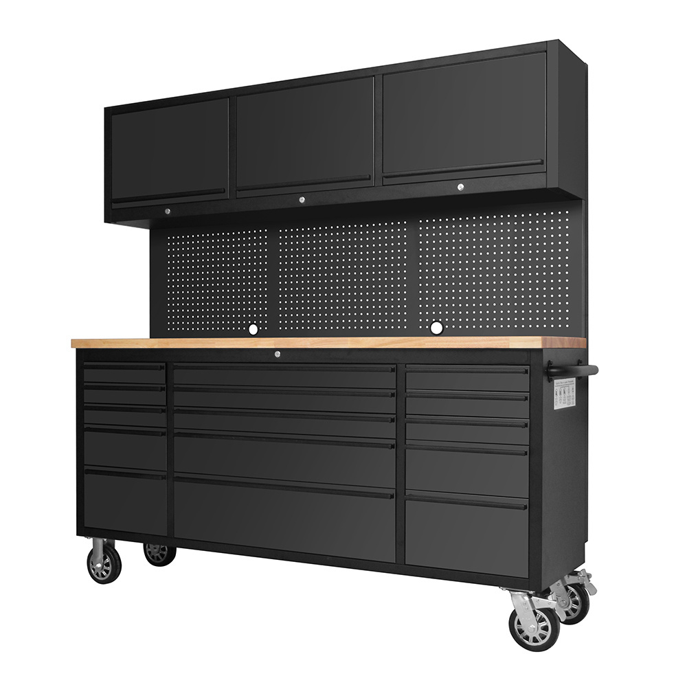 72 inch Stainless Steel garage storage  15 Drawers roller Tool Cabinet