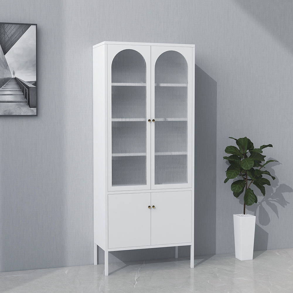 Hot selling office furniture cabinet manufacturers glass door + metal cabinet steel locker file cabinet shoe rack