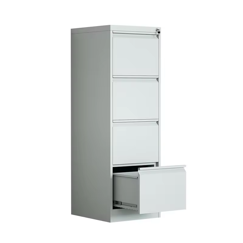 Vertical metal file storage 4 drawer hanging steel drawer cabinet for office