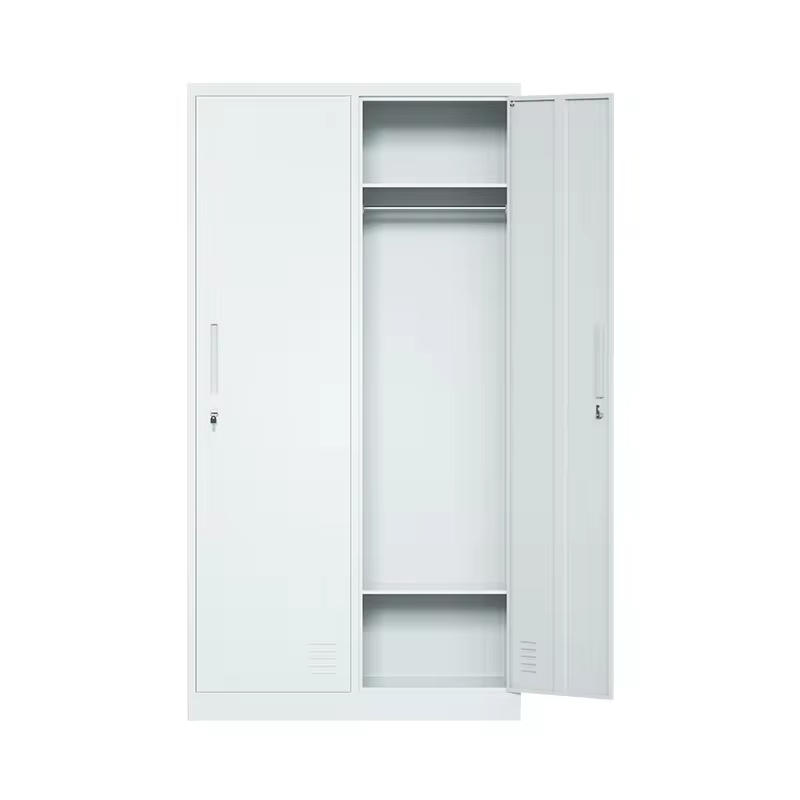 Office Cloth Locker Stainless Steel Locker 2 Door Storage Cabinet Locker For gym school staff employee