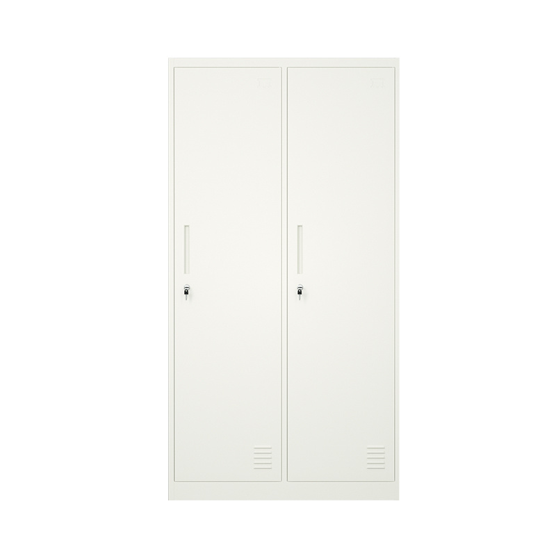 Office Cloth Locker Stainless Steel Locker 2 Door Storage Cabinet Locker For gym school staff employee