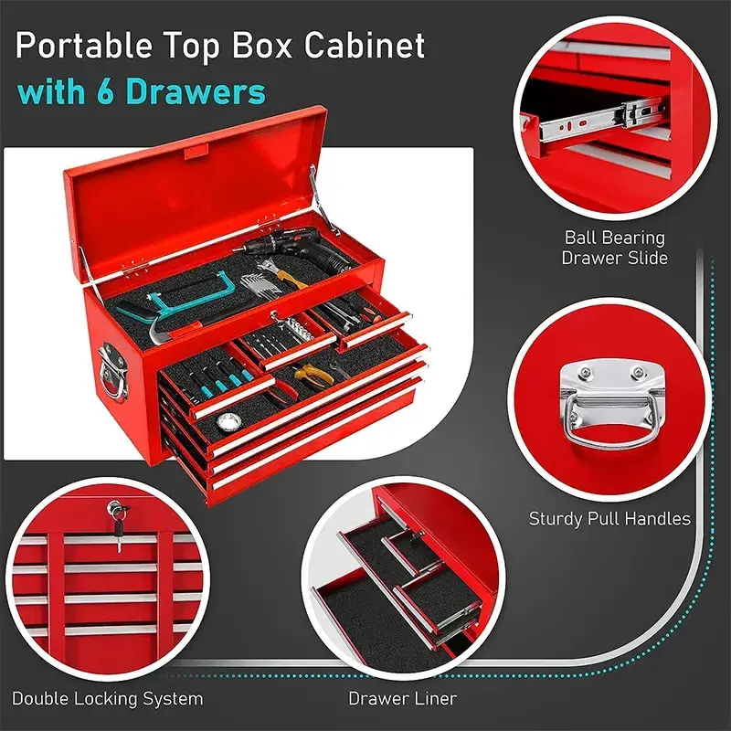 GD Mental steel tool cabinet workshop tool chest for storage efficiency workbench office