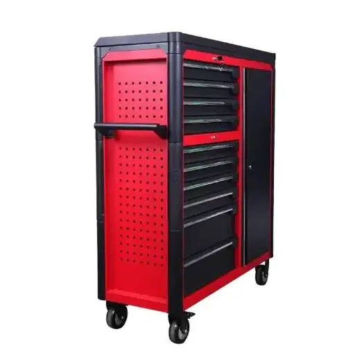 GANGDAO red and black mental steel tool cabinet workshop tool chest for storage efficiency workbench office