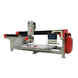 XYZAC five axis stone bridge cutting machine GQ--3220D with angle block