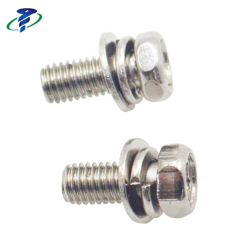 9MM Steel Hex Head Combination Screw Bolt