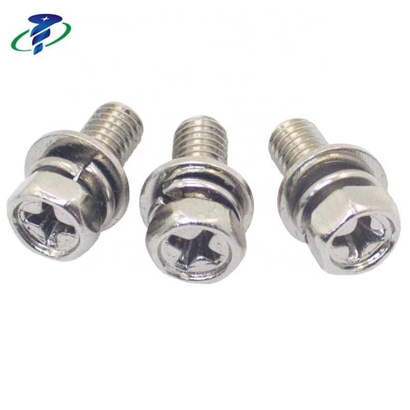 9MM Steel Hex Head Combination Screw Bolt