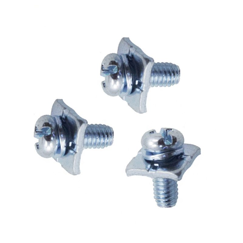 M3x8 Blue Zinc Plated Iron Cross Recessed Pan Head SH Type Terminal Screw