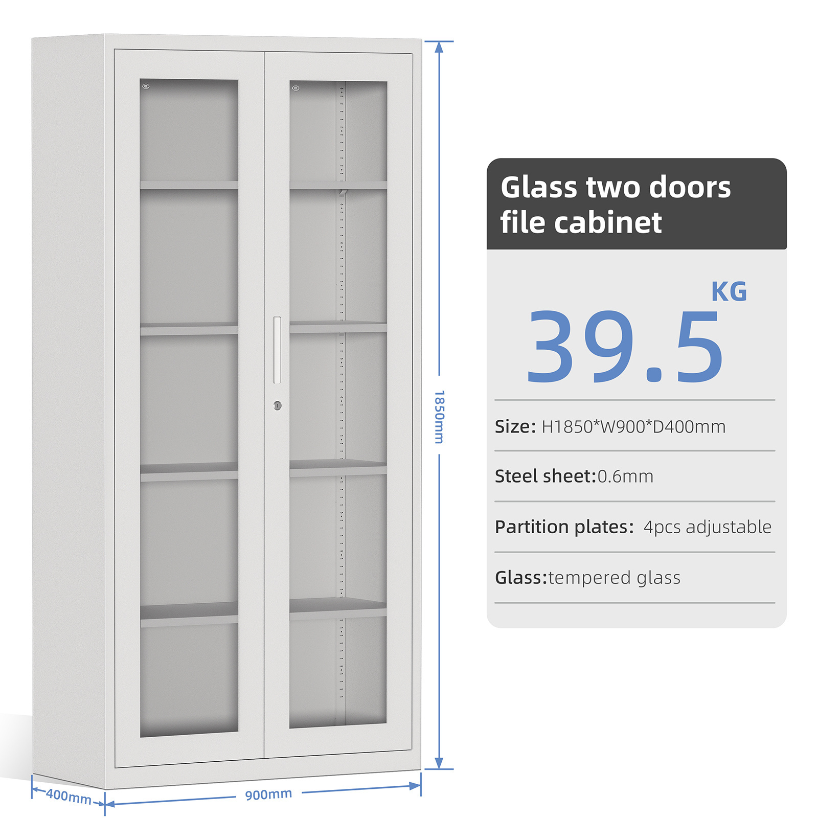 Cheap Steel File Cabinet Glass Door Laboratory Cabinet archivador Big Steel Cupboard Price