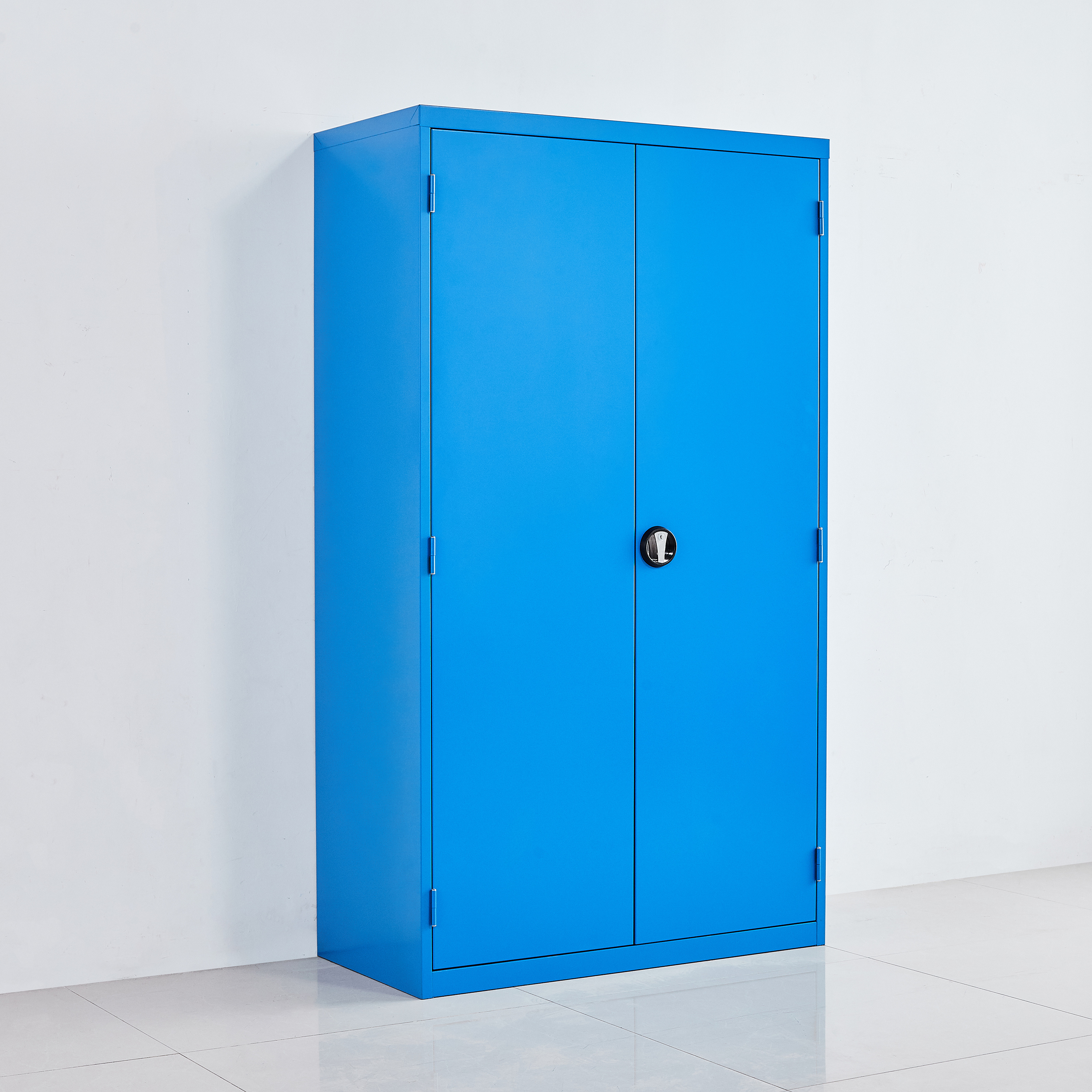 Tall Large Steel Utility Locker with Adjustable Shelves & Locking Doors - Garage Cabinets for Tool Storage for basement workshop